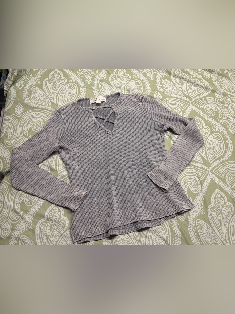 ⚛️Vintage Havana Long Sleeve Waffle Knit Long Sleeve